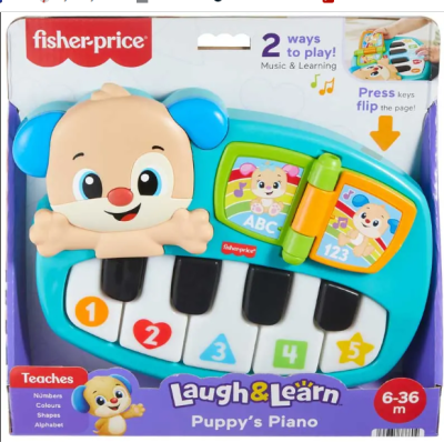 FISHER - PRICE LAUGH & LEARN PUPPYS PIANO (£19.99)